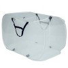 (2 pack) White Polyester Mesh Pop-up Triple Sort Laundry Basket, 16" x 16" x 28" - 4 of 4