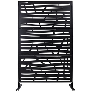 CAVINAS Matrix Metal Decorative Patio Screens, Outdoor & Indoor, Freestanding Decorative Privacy Screen for Deck Balcony Patio - 1 of 4