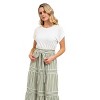 August Sky Women's T-shirt Twofer Maxi Dress - 4 of 4