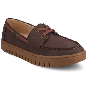 Journee Women's Marion Boat Shoe Loafer - 1 of 4