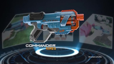 HASBRO Pistolet Nerf Elite 2.0 Commander RD-6 et Fléchettes Nerf Elite  Officielles pas cher 