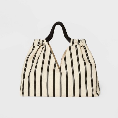 Striped Seasonal Tote Handbag - A New Day™