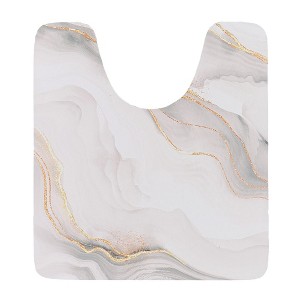 Evideco French Home Goods Decorative  Bath Mats – Ultra Absorbent Quick Dry Rug with Anti-Slip Rubber Backing - 1 of 4