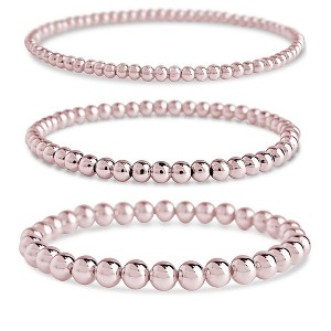 SHINE by Sterling Forever Beaded Stretch Bracelet Sets - 1 of 2