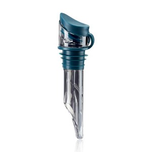 Innovine Wine Aerator Pourer with Built In Stopper, Tilt Design, Easy Pour, No Drip, Perfect for Red & White Wines, Set of 1, Dark Teal - 1 of 4