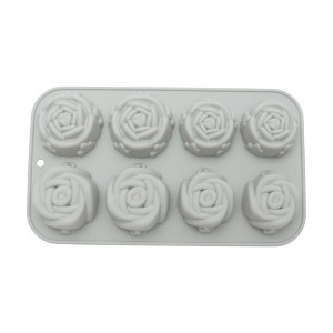 Unique Bargains Candy Mould 8-Cavity Rose Bouquet Candy Mould Hand Wash 8.54"x4.92"x1.06" 1 Pc - 1 of 4