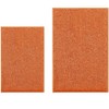 Home Mart Goods Large 2 Piece Set Orange Soft Cozy Plush Chenille Bath Mat Bathroom Rug - 3 of 4