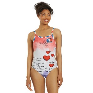 Sporti Paris Love Letters Thin Strap One Piece Swimsuit (22-44) - 1 of 4