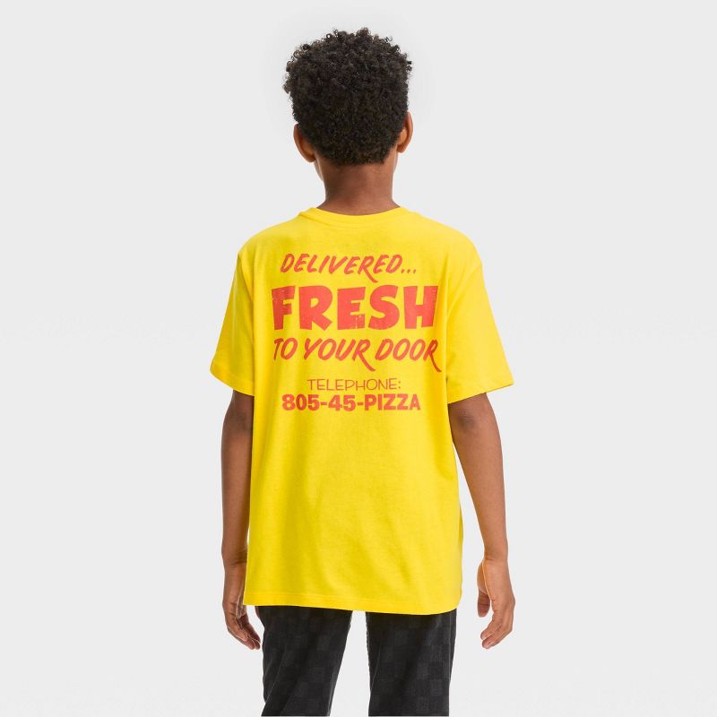 Boys&#39; Surfer Pizza Short Sleeve Graphic T-Shirt - art class&#8482; Yellow, 4 of 5