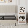 Okak Minimalist Style All Size Bedroom Platform Bed Frame with Velvet Fabric Headboard,Modern Soft Bed No Box Spring Needed - 4 of 4