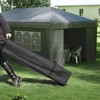 VisioGear 10'*19.5' Pop Up Canopy Tent with Sidewalls, Height Adjustable Party Tent, Event Shelter with Double Doors, Gray, 232.25"*117"*112.25" - 4 of 4