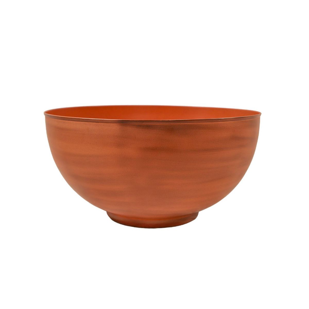 ACHLA Designs 10" x 20" Galvanized Steel Bowl Planter Burnt Sienna: Weather-Resistant, Rust-Resistant