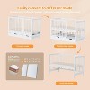 JOYMOR 8 in 1 Convertible Crib with Drawer, Include 2” Mattress, Converts to Bassinet, Mid Crib, Full Size Crib, Daybed,Toddler Bed and Playard - 4 of 4