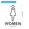 Unique Bargains Waterproof Self-Adhesive Decor Home Business Bathroom Sign - 2 of 4