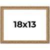 PosterPalooza | 18x13 Wood Antique Frame with UV Acrylic, 4 Finishes: Bronze, Gold, Silver, and Black - 2 of 4