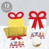 Big Dot of Happiness Carnival - Step Right Up Circus - Square Favor Gift Boxes - Carnival Themed Party Bow Boxes - Set of 12 - 3 of 4