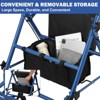 Rollator Walker for Seniors with Seat, 3 in 1 Walker Wheelchair Combo, Transport Wheelchair Medical Walker All Terrain for Adult - 4 of 4