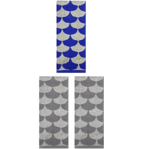 REGALWOVEN 3 Pack Geometric Pattern Soft Absorbent Cotton Hand Towels for Bathroom 13" x 29" - 1 of 4