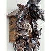 Eight Day Cuckoo Clock – 17 in Height – Hand-Carved Leaves, Birds & Bird Nest – By River City Clocks - 4 of 4