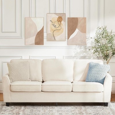 3 Seater Sofa Couch Oversized Modern Chenille 83 Inch Couch, Comfy Deep Seat Lounge Loveseat, Washable Cozy Cloud Sofa for Home Office Apartment
