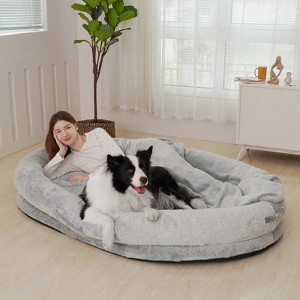 KOPEKS Human Dog Bed - Grey - 1 of 4