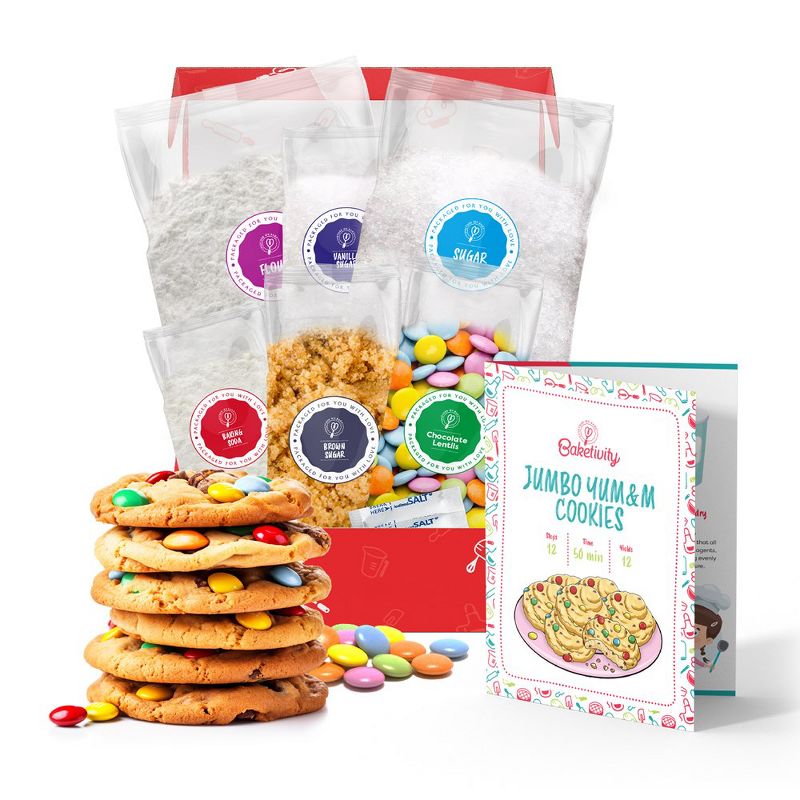 BAKETIVITY Kids Baking DIY Activity Kit - Bake Delicious Yum&m Jumbo Cookies- Real Fun Little Junior Chef Essential Kitchen Lessons, 1 of 10