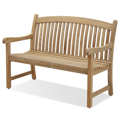 Newcastle Outdoor Teak Wood Bench - International Home Miami