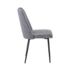 Jofran, Maddox Mid-Century Modern Faux Leather Upholstered Dining Chair (Set of 2) - 4 of 4