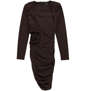 GUESS Womens Ruched Cut Out Mini Dress - 1 of 2