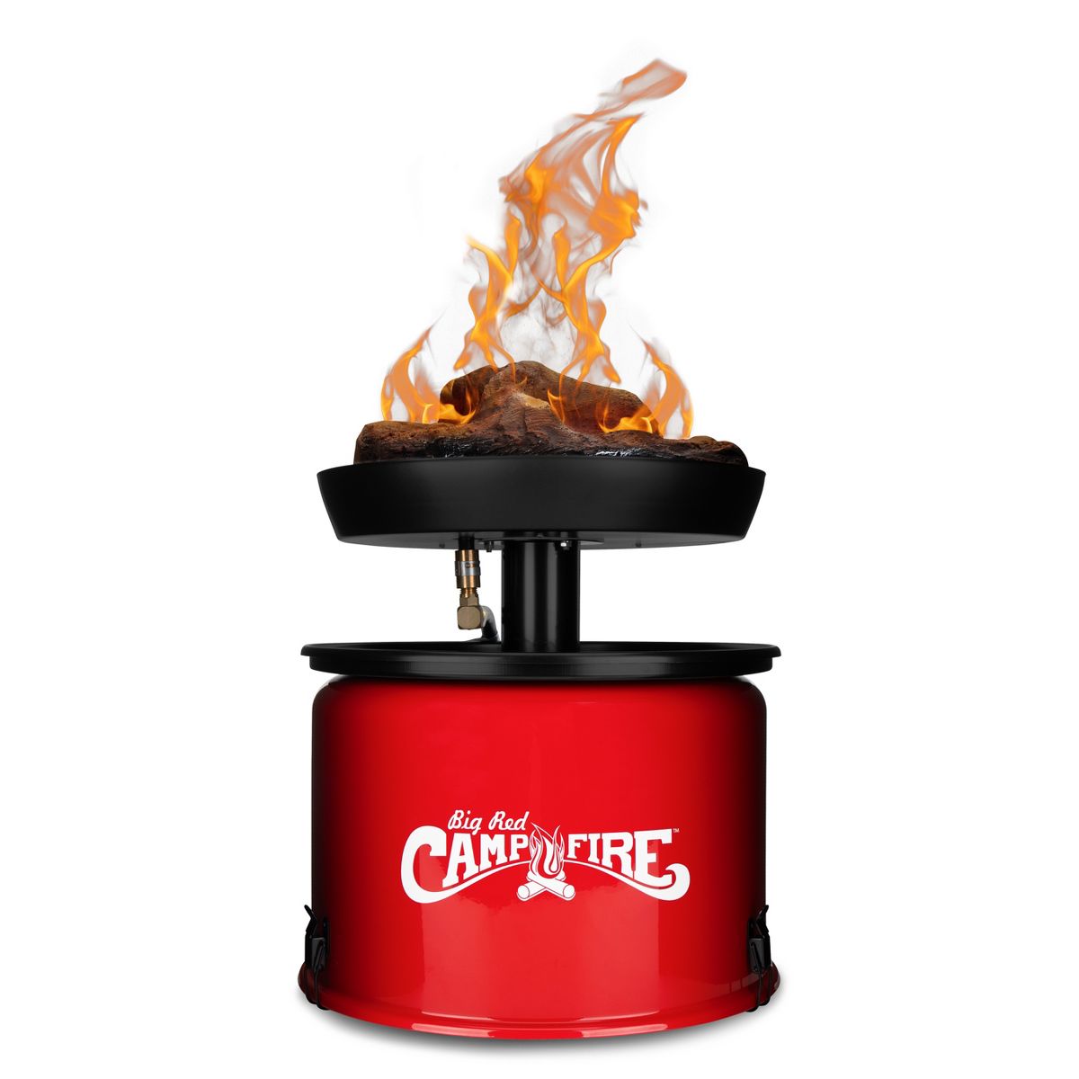 Camco 58031 Little Red Campfire Compact Outdoor Portable Tabletop Propane Heater Fire Pit Bowl for Camping, Tailgating, and Patios, 11.25 Inch
