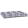 vidaXL Pallet Cushion Gray Check Pattern 47.2 in.x31.5 in.x4.7 in. Fabric - 4 of 4