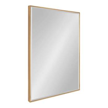 24.7" x 36.7" Rhodes Rectangle Wall Mirror Gold - Kate & Laurel All Things Decor
