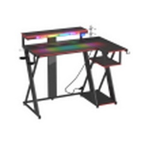 Bestier L Shape Gaming Desk, 41.6inch Large Grid Pickup Light Gaming Desk - 1 of 1