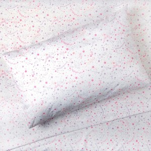 Tadpoles Kids Rule 4-Piece Stardust Sky Sheet Set | 1 Full Flat Sheet, 1 Full Fitted Sheet & 2 Queen Pillowcases - 1 of 4