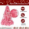 VINGLI Upgraded 6ft Pink Artificial Christmas Tree, 1,600 Tips, Sturdy Metal Stand - 4 of 4