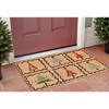 HomeRoots 17" X 29" Natural Red and Black Coir Christmas Trees Outdoor Christmas Door Mat - 2 of 3
