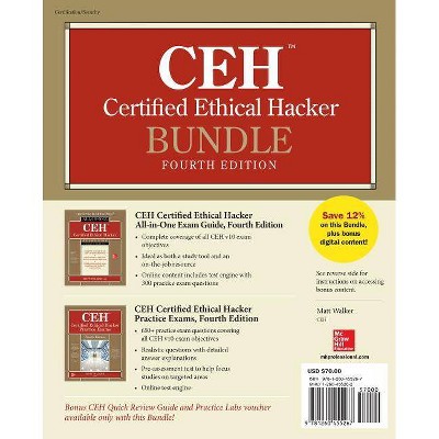 Ceh Certified Ethical Hacker Bundle, Fourth Edition - 4th Edition by  Matt Walker (Mixed Media Product)(Digital Code Included)