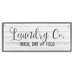 Stupell Industries Laundry Wash Dry & Fold, 30" x 13" - 1 of 4