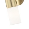 Mitzi Lola 2 - Light Wall Light in  Aged Brass Opal Matte Shade - image 3 of 4