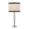 LumiSource: Elegant Crystal Table Lamps, Linen Drum Shade, UL Listed, Set of 2 - 3 of 4