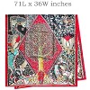 Wrapables Silk Like Satin Polyester Large Scarf Wrap, Poetic Nature - 2 of 4