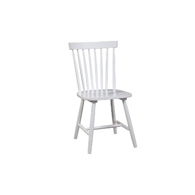 Alpine Furniture Lyra Dining Chair, 18 x 34 x 19.5, White