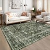 Persian Retro Washable Area Rugs for Bedroom Living Room Decor Soft Vintage Low Pile Carpet Thin Non-Slip Foldable Floor Mat - 2 of 4