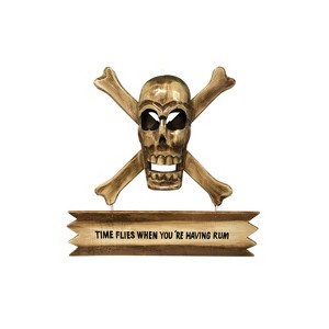 Beachcombers Rum Skull And Bones Wall Plaque Wall Hanging Decor Decoration Hanging Sign Home Decor With Sayings 18.1 x 2.7 x 17.7 Inches. - 1 of 2