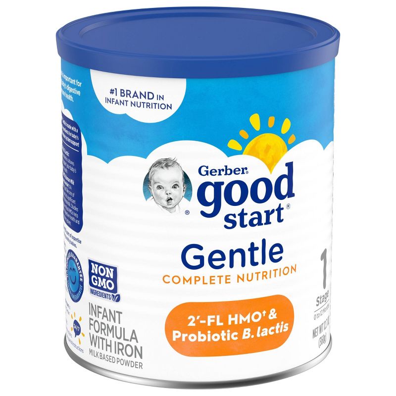 Gerber Good Start Gentle Non-GMO Powder Infant Formula - 12.7oz, 2 of 9