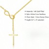 Cross Necklace, Dainty Infinity Long Pendant, Trendy Non - Tarnish Waterproof , Faith Gift for Women - 4 of 4