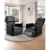 Electric Recliner Chair, PU Leather Reclining Sofa with Remote Control, Adjustable Single Sofa Armchair for Living Room - 3 of 4