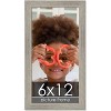 PosterPalooza | 6x12 Wide Barnwood Picture Frame, UV Acrylic, 6 Finishes - Grey, Brown, White, and Black - 2 of 4