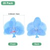 Unique Bargains Silk Plastic Durable Handcrafted Artificial Orchid Flower Heads 20 Pcs - 3 of 4