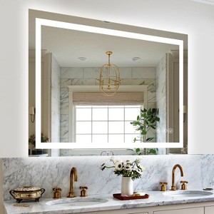 Sapphtopaz Frameless Bathroom Mirror, Smart Vanity Mirror Decorative Wall Mirrors for Bathroom, Over Sink, Bedroom - 1 of 4